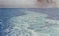 Kielwasser, Motiv aus dem Mittelmeerraum (1893)– Den Hirschsprungske Samling