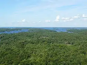 Luftbild des Parks