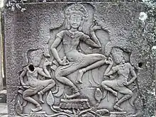 3 tanzende Apsaras, Angkor