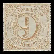 9 Kreuzer von 1866 (54II)