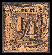 1/4 Silbergroschen von 1852