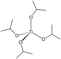 Strukturformel von Tetraisopropylorthotitanat