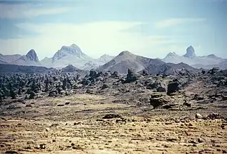 Landschaft im Tibesti östlich von Bardai