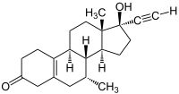 Strukturformeln von Tibolon