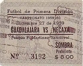 Das Spiel gegen Necaxa am 27. Dezember 1959 bescherte Guadalajara den dritten Meistertitel