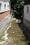 Kurz vor der Mündung bei Haus Tiefenbach 1 (Bäckerei und Mühle Schmidinger)