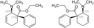 Strukturformel von Tilidin