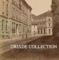 Pferdebahngleis in der Strada Carol Telbisz, im Hintergrund das Gleisdreieck an der Einmündung der Strada Enrico Caruso