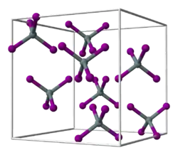 Kristallstruktur von Hafnium(IV)-bromid
