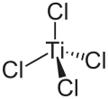 Strukturformel von Titan(IV)-chlorid