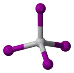 Strukturformel von Titan(IV)-iodid