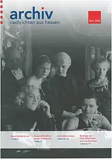 Titelblatt der Archivnachrichten aus Hessen