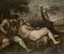 Schäfer und Nymphe (Tizian, um 1570)