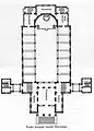 Der Grundriss der Synagoge gliederte sich in den rechteckigen Hauptsaal und die quadratische Vorhalle.