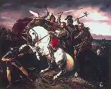 Simon Meister (historisierend, Koblenz 1829): Adolfs Tod