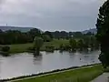 Blick von Valentinsmühle auf die Porta Westfalica