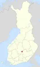Lage von Toivakka in Finnland