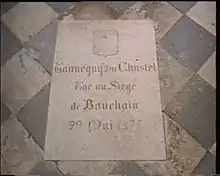 Grabplatte des Tanneguy du Chastel