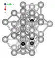 mit Blickrichtung parallel zur c-Achse(aus dem Bild heraus)