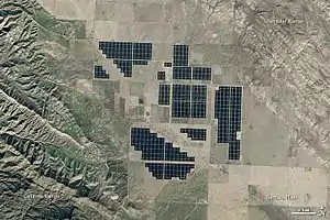 Luftaufnahme des Solarparks
