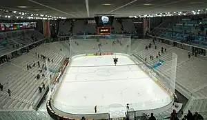 Innenansicht während der Olympischen Spiele 2006