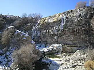 Tortum-Wasserfall im Februar