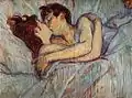 Henri de Toulouse-Lautrec:Der Kuss, 1892–1893