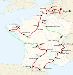 Karte Tour de France 2004