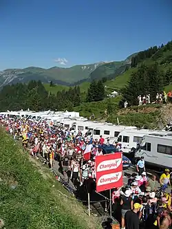 Im Hochgebirge ist der Zuschauerandrang besonders stark