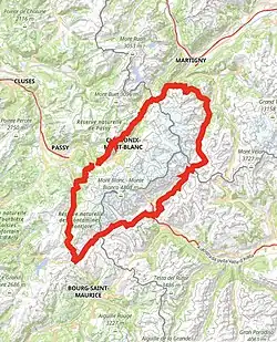 Karte des Wanderweges