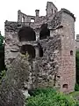 Heidelberger Schloss, gesprengter Geschützturm "Krautturm", Baden-Württemberg