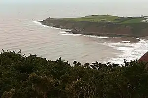 Blick auf die Ostseite von Straight Point mit Otter Cove (relativ genau in der Bildmitte).