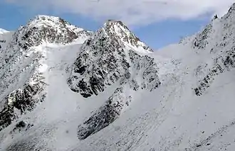 Großer Trögler, Beilspitze und Beiljoch von Westen