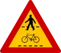 Gemeinsamer Fußgänger- und Radfahrerüberweg