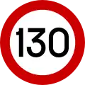 Höchstgeschwindigkeit (130 km/h)