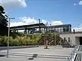 Blick von der Freiberger Straße auf den Bahnhof