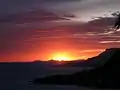 Sonnenuntergang am Capo Mortola