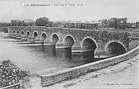 Brücke über  die Sélune in Pontaubault