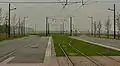 Endpunkt der Linie T1 (Universitätsgelände Famars) der Straßenbahn Valenciennes
