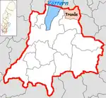Lage der Gemeinde Tranås
