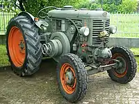 Landini L-45, Baujahr: 1964, 45 PS, Hubraum: 9.503 cm³, 3.100 kg.