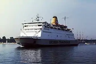 Fährschiff Travemünde (III)1981–1988heute Fährschiff Wasa Express