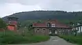 Wasserturm und Lokschuppen von Süden