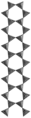 Unverzweigte Zweier-Doppelkette von Amphibol (Tremolit)