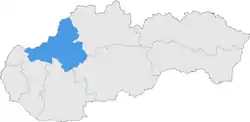 Der kraj Trenčín   in der Slowakei