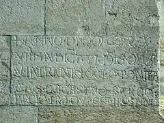 Grabplatte des Bonifacio von Castelbarco im Dom von Trient