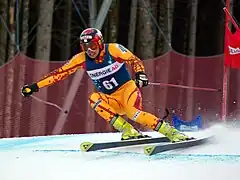 Trevor White im EC-Riesenslalom von Hinterstoder, 11. Januar 2008