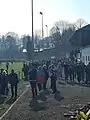 Tribüne vom Clubheim aus gesehen