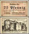 25 Pfennig Notgeldschein (1920), RS: Kaiserthermen