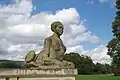 Sphinx auf der Terrasse